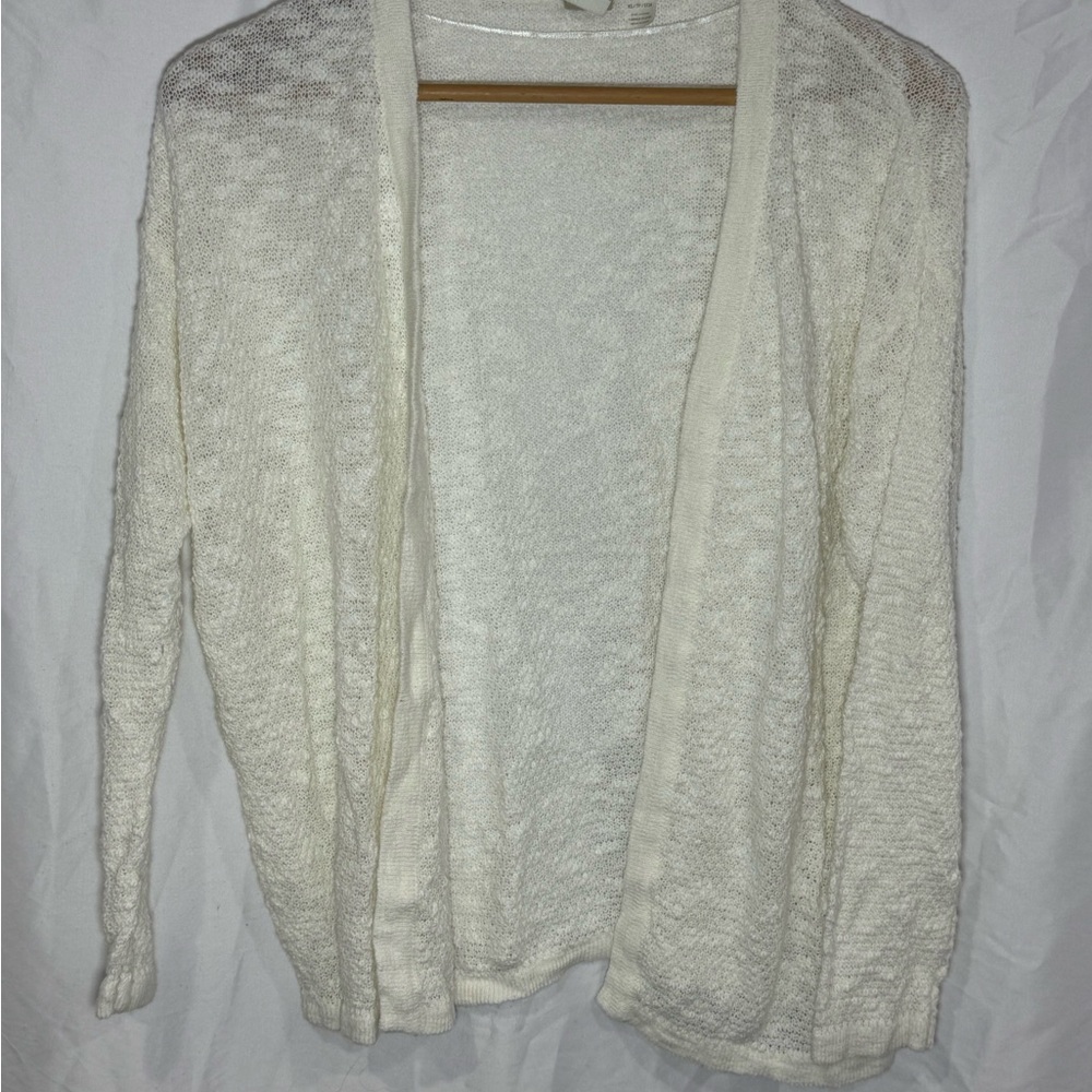 Roxy Cream Open-Front Cardigan | XS | Pre-owned